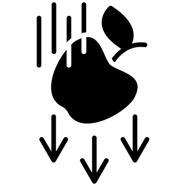 Estilo de la ilustración vectorial de gravedad
