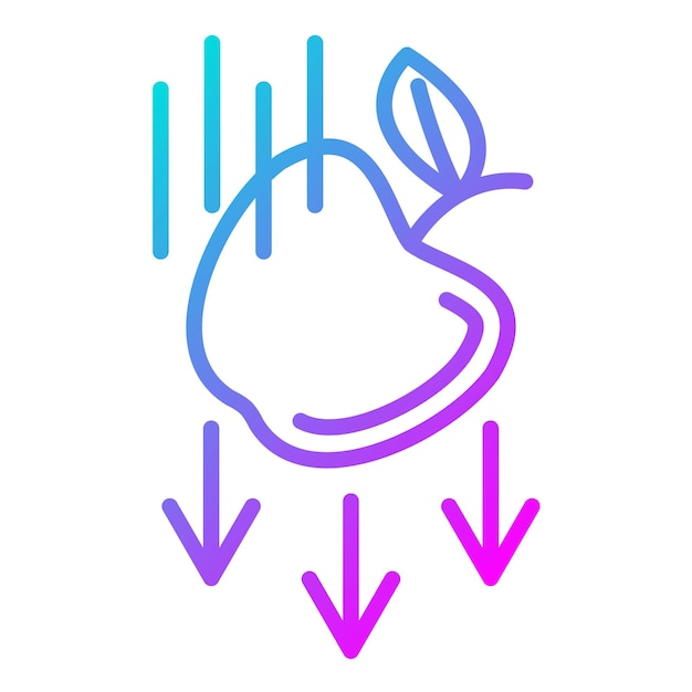 Estilo de la ilustración vectorial de gravedad