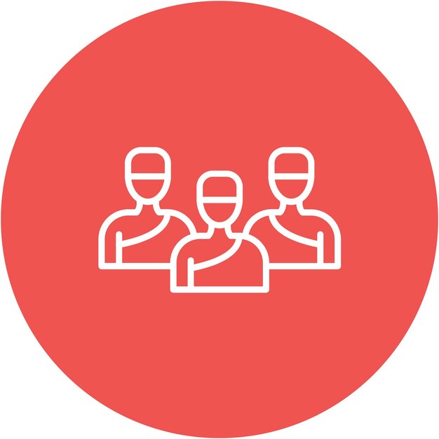 Estilo de ilustración vectorial de grupo