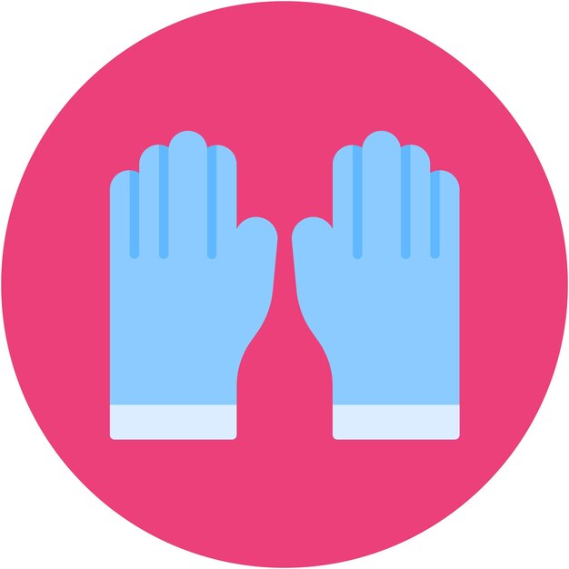 Estilo de ilustración vectorial de guantes de goma
