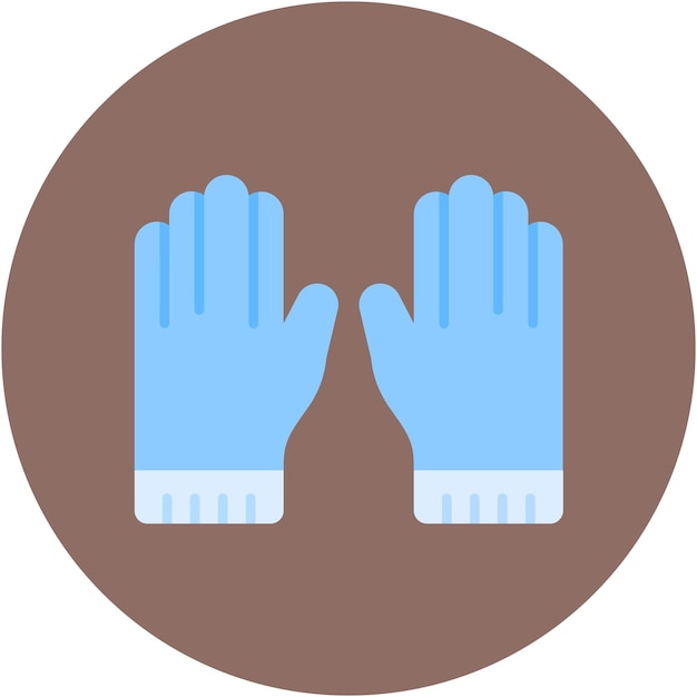 Vector estilo de la ilustración vectorial de los guantes