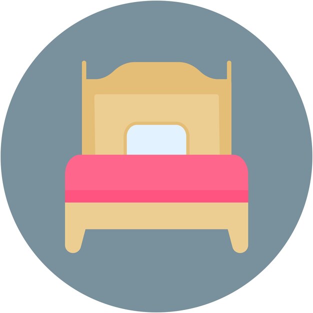 Estilo de ilustración vectorial de una habitación individual