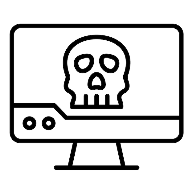 Estilo de ilustración vectorial hackeado por computadora