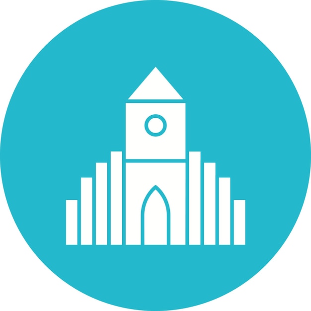 Estilo de ilustración vectorial de Hallgrimskirkja