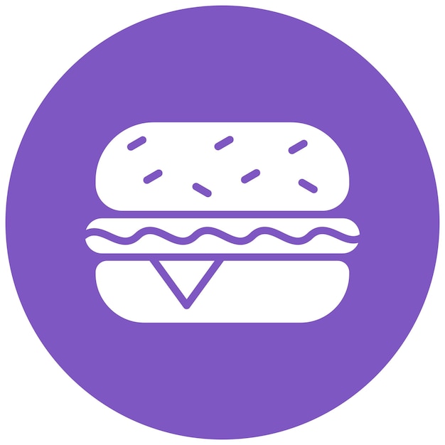 Estilo de ilustración vectorial de las hamburguesas