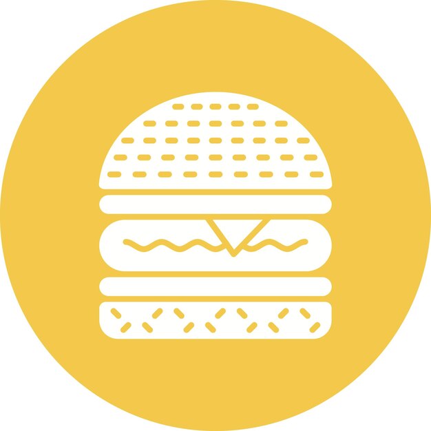 Estilo de ilustración vectorial de las hamburguesas
