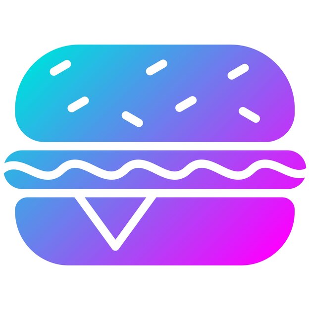 Estilo de ilustración vectorial de las hamburguesas
