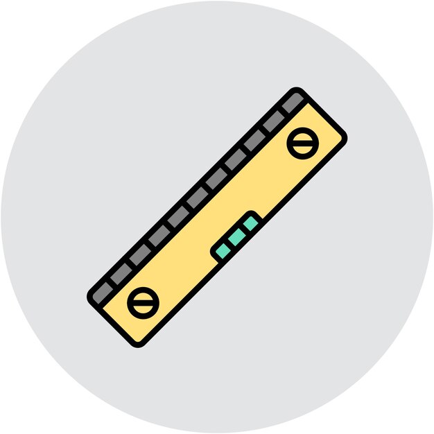 Estilo de ilustración vectorial de herramientas de nivel