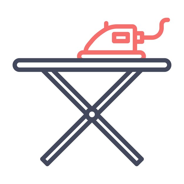 Estilo de ilustración vectorial de hierro