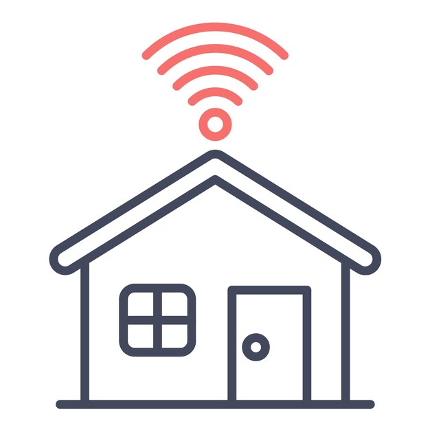 Estilo de ilustración vectorial para el hogar inteligente