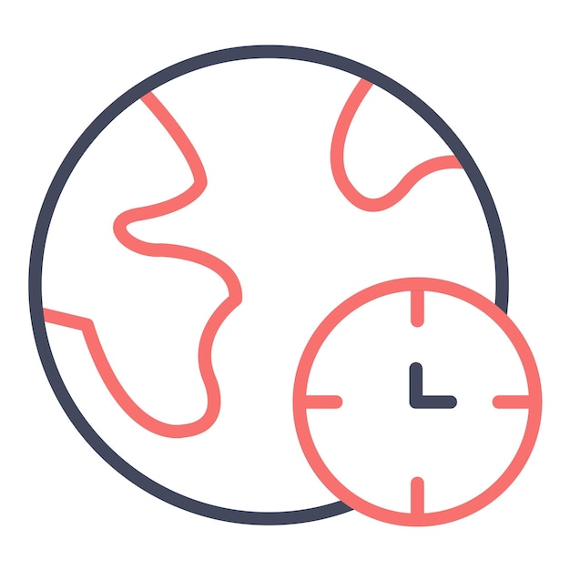 Estilo de ilustración vectorial de la hora de la Tierra