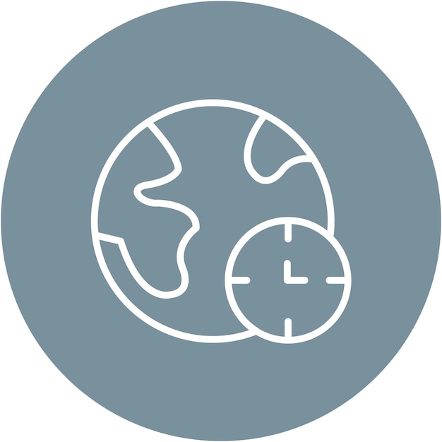 Estilo de ilustración vectorial de la hora de la Tierra