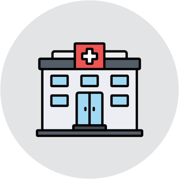 Estilo de ilustración vectorial del hospicio