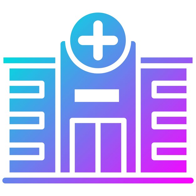 Estilo de ilustración vectorial del hospital