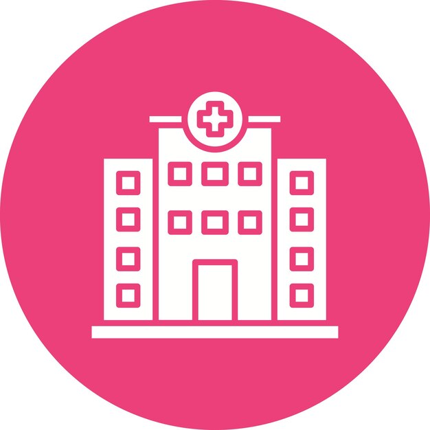 Estilo de ilustración vectorial del hospital