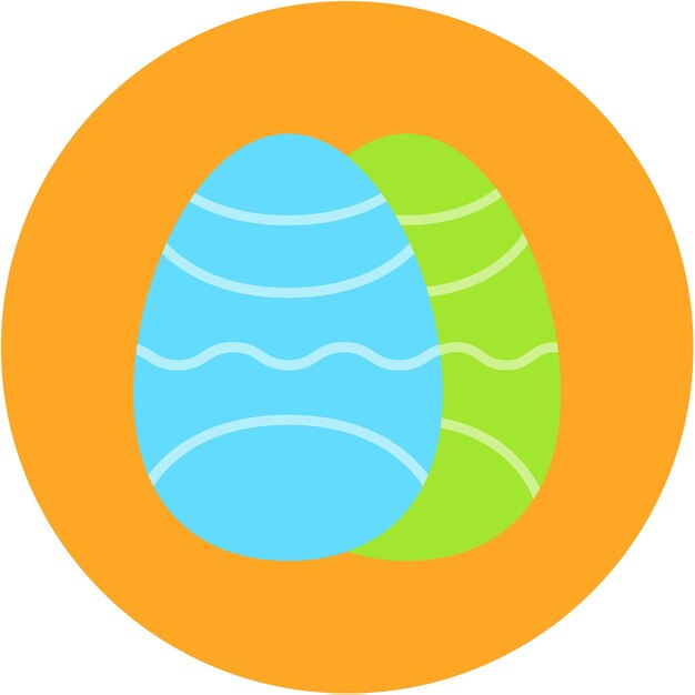 Estilo de ilustración vectorial de los huevos
