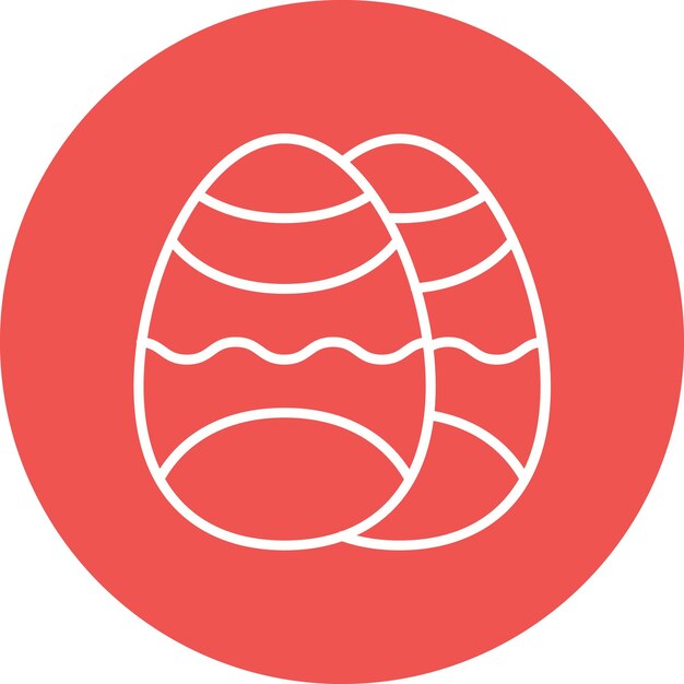 Estilo de ilustración vectorial de los huevos
