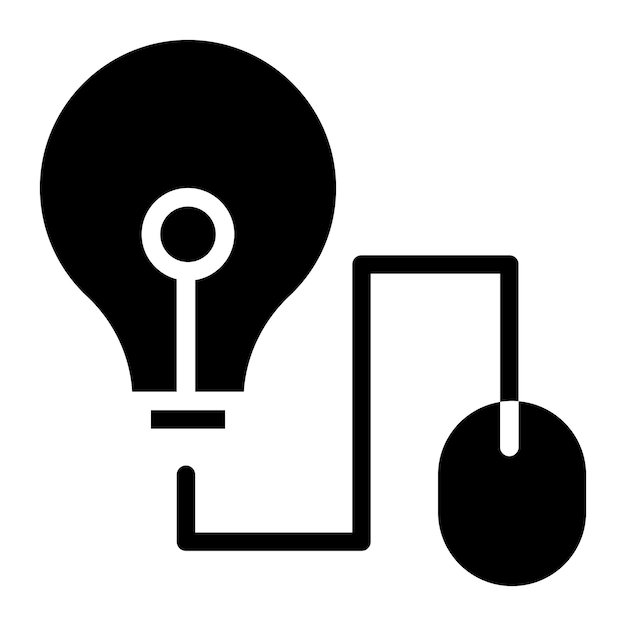 Estilo de ilustración vectorial de la idea del ratón