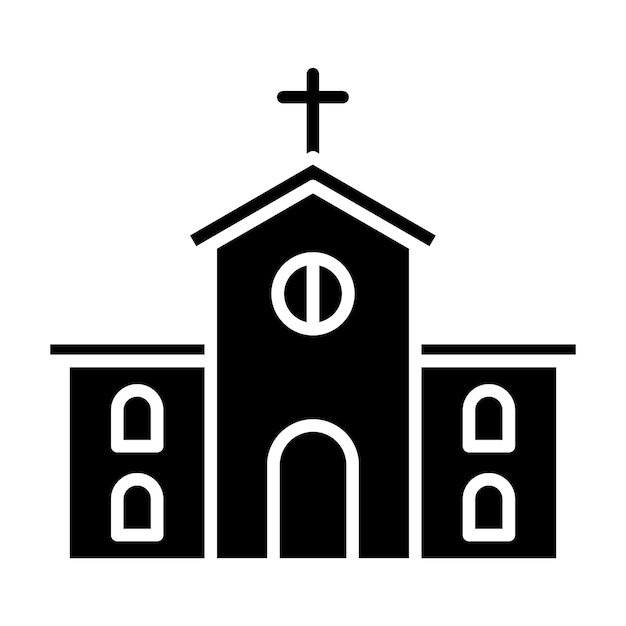 Vector estilo de ilustración vectorial de la iglesia