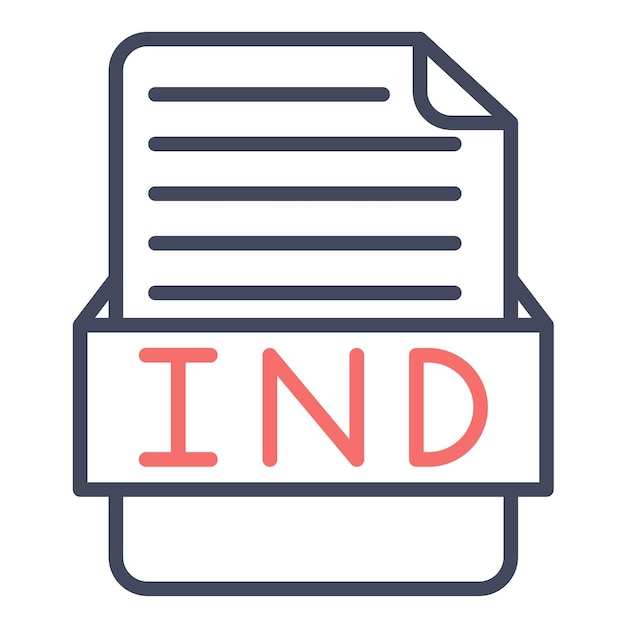 Estilo de la ilustración vectorial IND