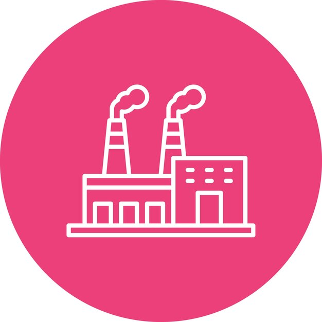 Estilo de ilustración vectorial de la industria