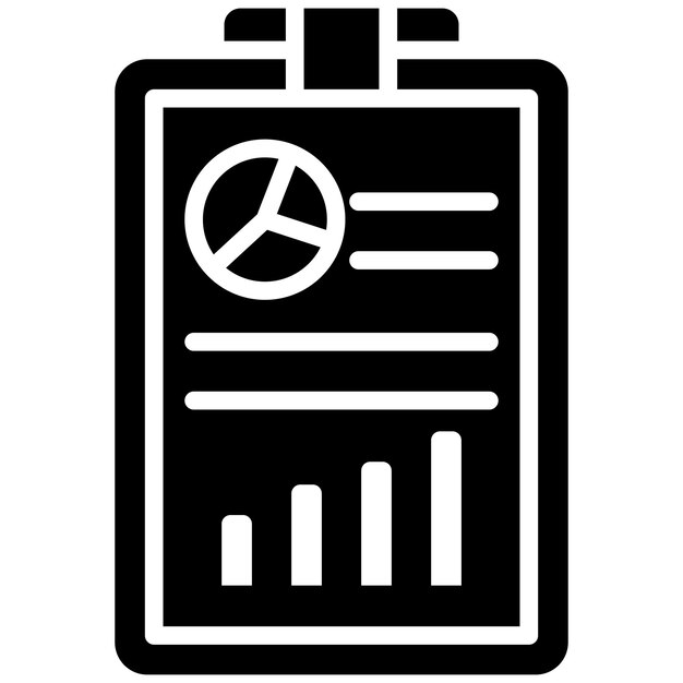 Estilo de ilustración vectorial del informe empresarial