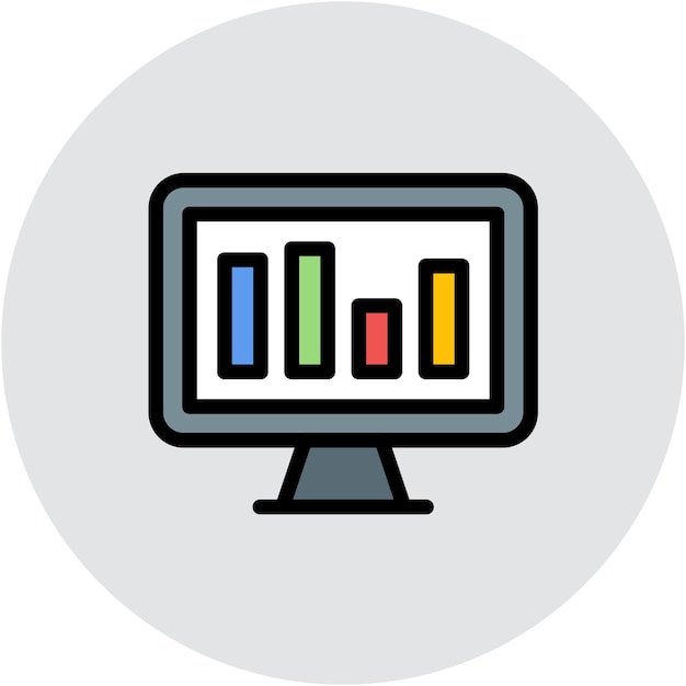 Estilo de ilustración vectorial del informe en línea