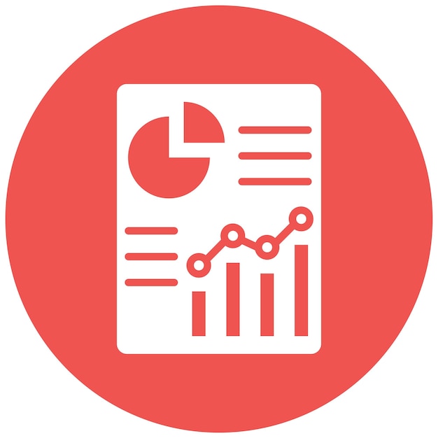 Estilo de ilustración vectorial del informe