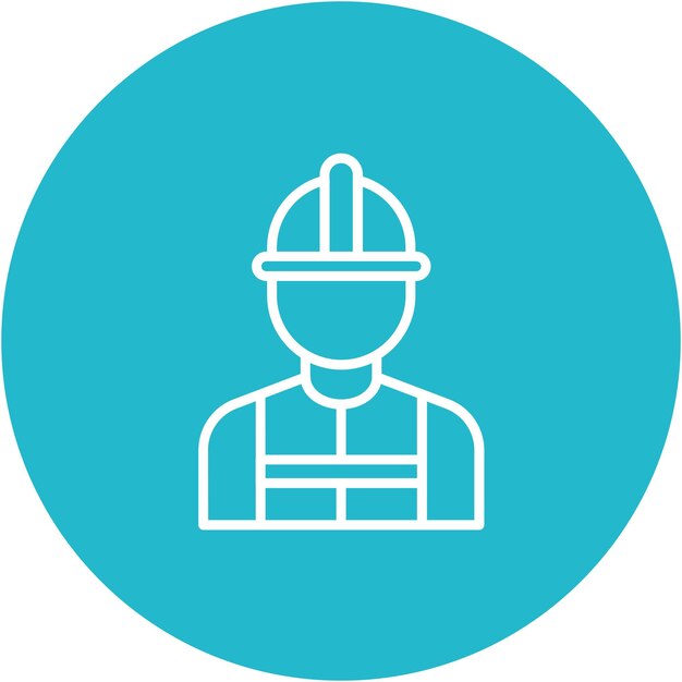 Estilo de ilustración vectorial de ingeniero masculino