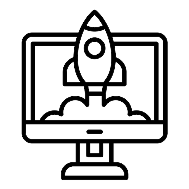 Estilo de ilustración vectorial de inicio de negocio