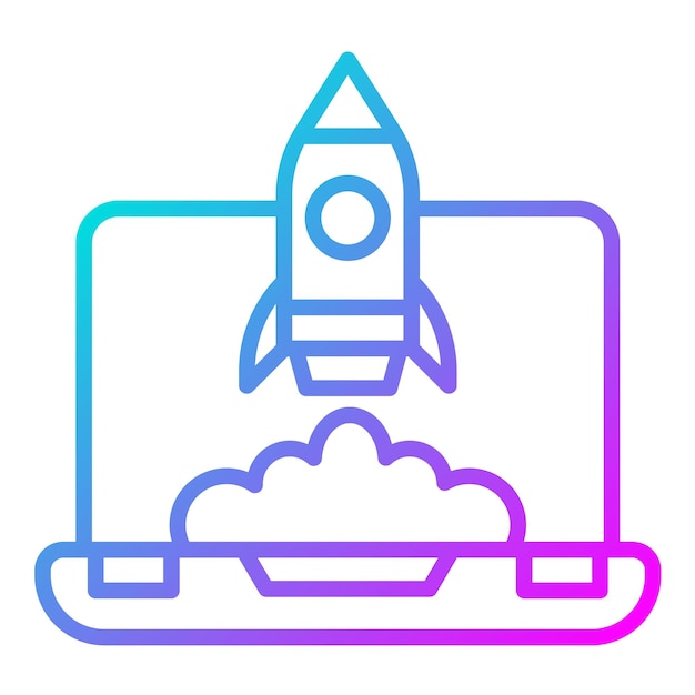 Estilo de la ilustración vectorial de inicio