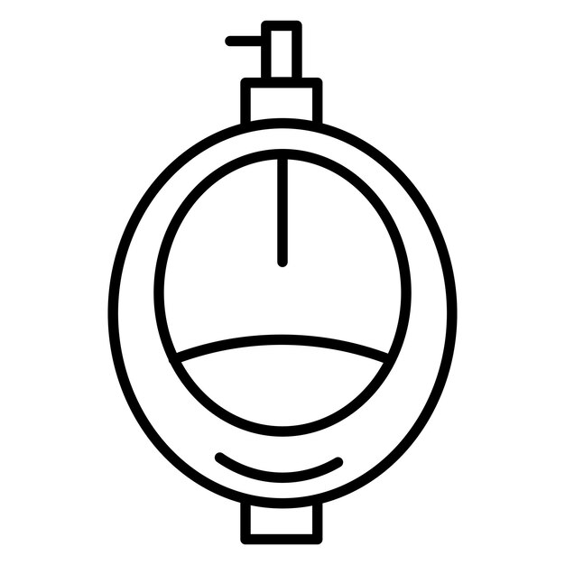 Estilo de ilustración vectorial del inodoro