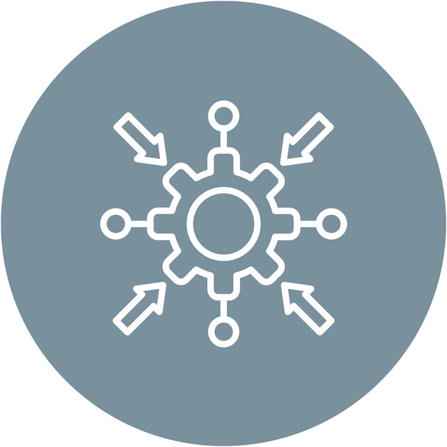Estilo de ilustración vectorial de integración de red