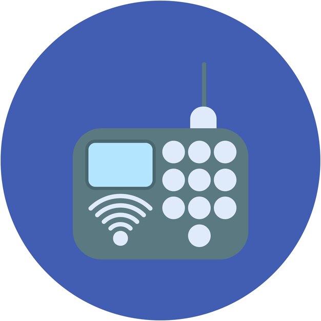 Estilo de ilustración vectorial de intercomunicación