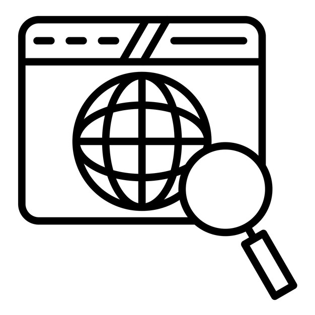 Estilo de ilustración vectorial internacional de SEO