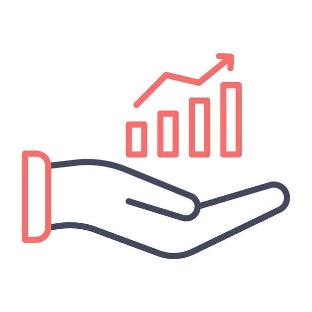 Estilo de ilustración vectorial de la inversión