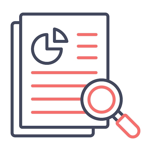 Estilo de ilustración vectorial de la investigación