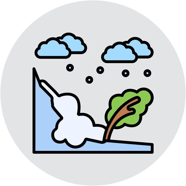 Estilo de ilustración vectorial de invierno