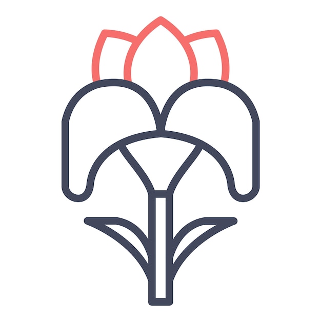 Estilo de ilustración vectorial del iris