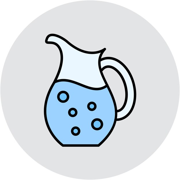 Estilo de ilustración vectorial de la jarra