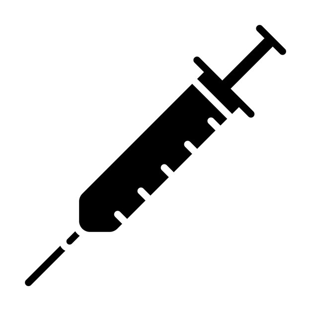 Estilo de ilustración vectorial de la jeringa