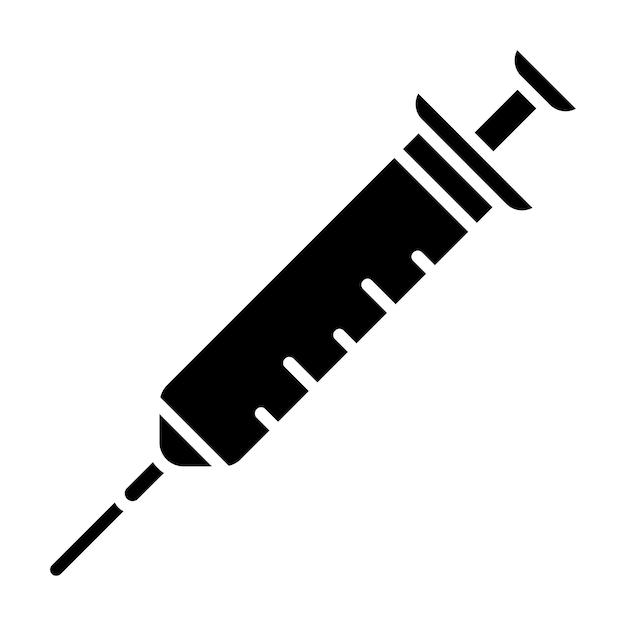 Estilo de ilustración vectorial de la jeringa