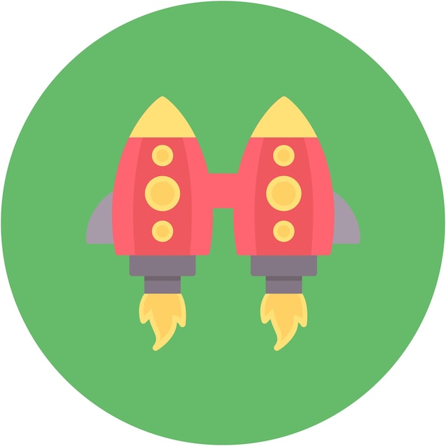 Estilo de ilustración vectorial de Jetpack