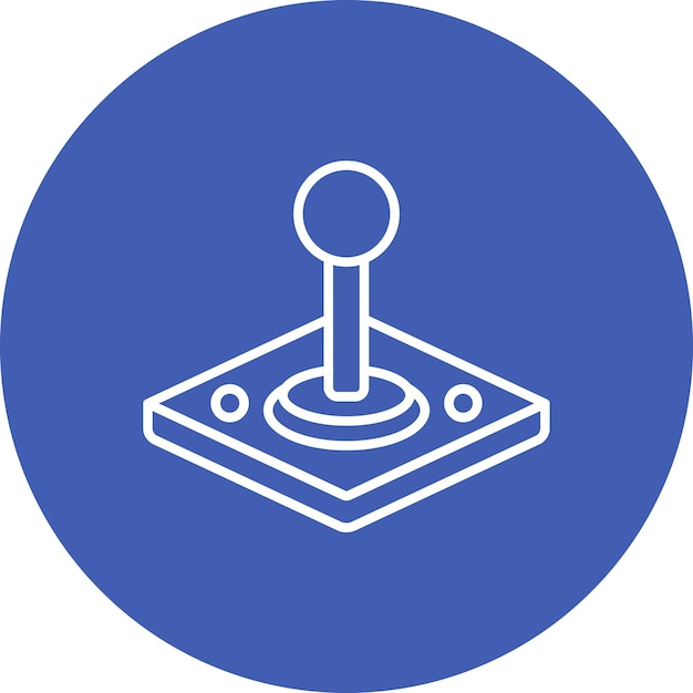 Estilo de ilustración vectorial del joystick