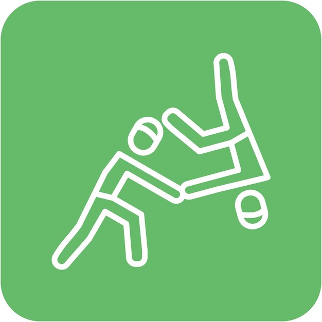 Estilo de ilustración vectorial de Judo