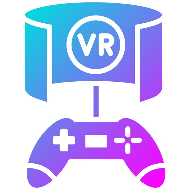 Estilo de ilustración vectorial del juego Vr