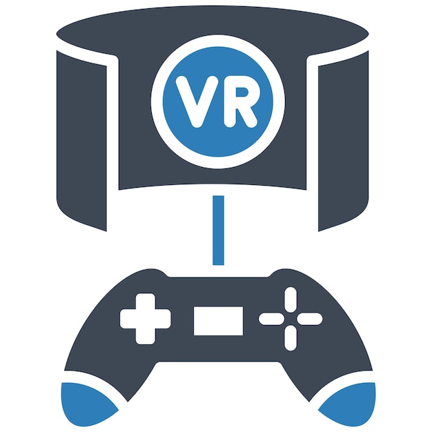 Estilo de ilustración vectorial del juego Vr