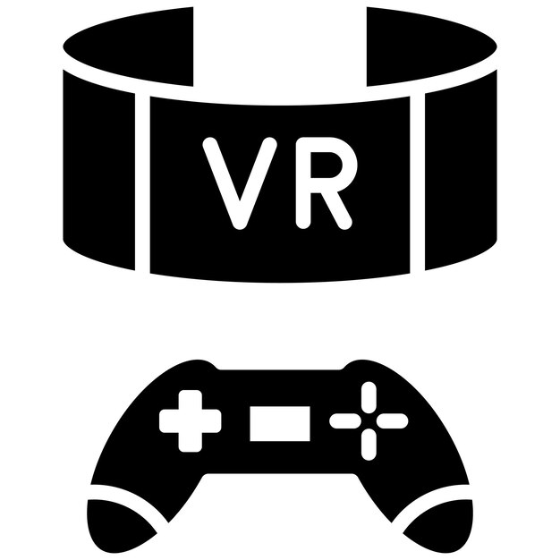 Estilo de ilustración vectorial de juegos Vr