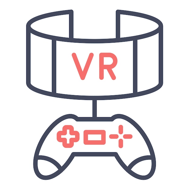 Estilo de ilustración vectorial de juegos Vr