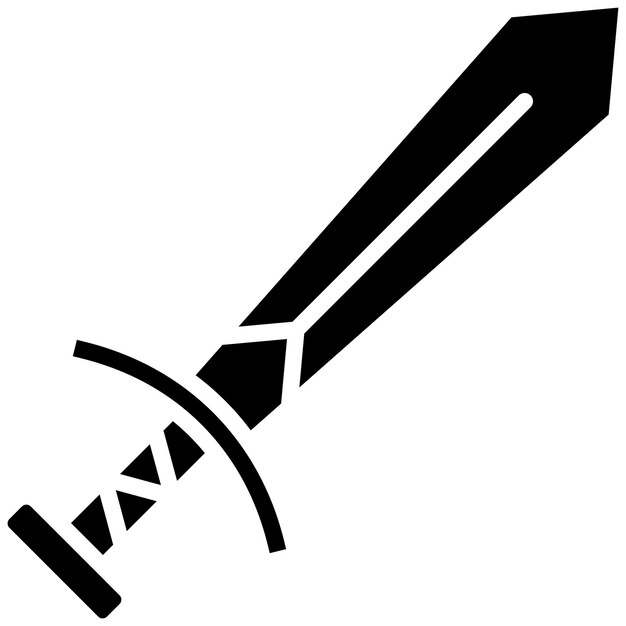 Estilo de ilustración vectorial de juguetes de espadas